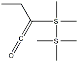 Ethyl(pentamethyldisilanyl)ketene Structure