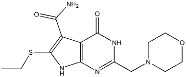 2-[Morpholinomethyl]-6-(ethylthio)-4-oxo-3,4-dihydro-7H-pyrrolo[2,3-d]pyrimidine-5-carboxamide