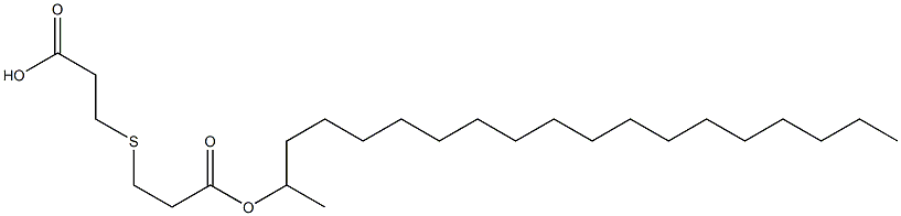 3,3'-チオビス(プロピオン酸)1-メチル1'-オクタデシル 化学構造式