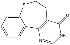 5,6-Dihydro[1]benzothiepino[5,4-d]pyrimidin-4(3H)-one 结构式