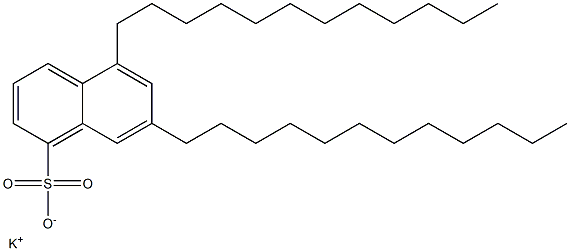 5,7-Didodecyl-1-naphthalenesulfonic acid potassium salt,,结构式