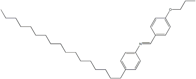 N-(4-Propoxybenzylidene)-4-heptadecylaniline 结构式