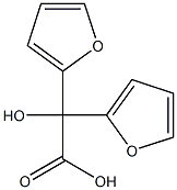 Bis(2-furanyl)hydroxyacetic acid Struktur