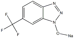 1-ソジオオキシ-6-(トリフルオロメチル)-1H-ベンゾトリアゾール 化学構造式