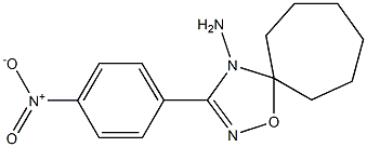 3-(4-Nitrophenyl)-5,5-hexamethylene-1,2,4-oxadiazol-4(5H)-amine,,结构式