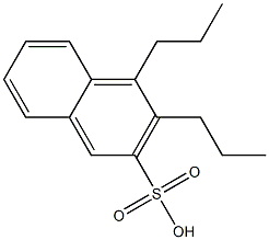 3,4-Dipropyl-2-naphthalenesulfonic acid Structure