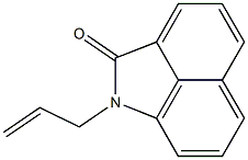 1-(2-プロペニル)ベンゾ[cd]インドール-2(1H)-オン 化学構造式
