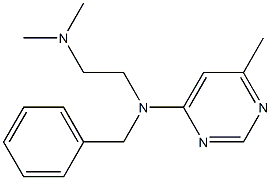 N-Benzyl-N-[2-(dimethylamino)ethyl]-6-methyl-4-pyrimidinamine 结构式