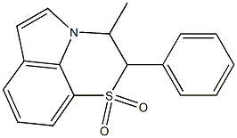 2-フェニル-3-メチル-2,3-ジヒドロピロロ[1,2,3-de]-1,4-ベンゾチアジン1,1-ジオキシド 化学構造式