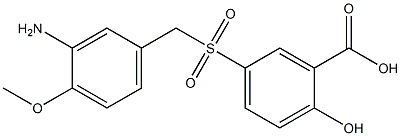 5-(3-Amino-4-methoxybenzylsulfonyl)salicylic acid