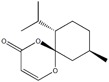 (6R,7S,10R)-7-Isopropyl-10-methyl-1,5-dioxaspiro[5.5]undec-2-en-4-one Struktur