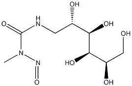 1-Methyl-1-nitroso-3-[(1-deoxy-D-glucitol)-1-yl]urea Structure