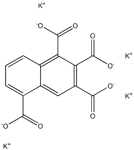 1,2,3,5-Naphthalenetetracarboxylic acid tetrapotassium salt Structure