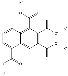 1,2,3,5-ナフタレンテトラカルボン酸テトラカリウム 化学構造式