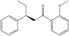(S)-1-(2-Methoxyphenyl)-3-phenyl-1-pentanone Struktur