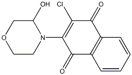  2-(3-Hydroxymorpholin-4-yl)-3-chloro-1,4-naphthoquinone