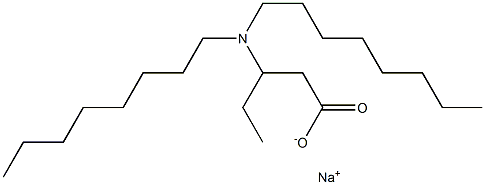 3-(Dioctylamino)valeric acid sodium salt|