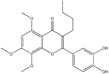 2-(3,4-Dihydroxyphenyl)-5,7,8-trimethoxy-3-butyl-4H-1-benzopyran-4-one