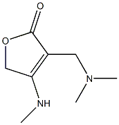 3-[(Dimethylamino)methyl]-4-methylamino-2(5H)-furanone,,结构式