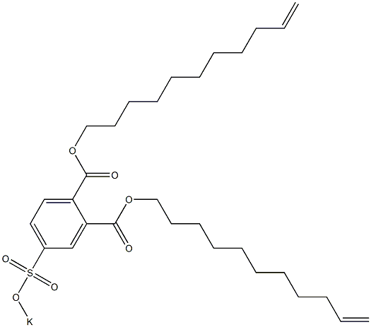 4-(Potassiosulfo)phthalic acid di(10-undecenyl) ester