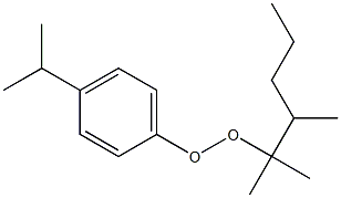 4-イソプロピルフェニル1,1,2-トリメチルペンチルペルオキシド 化学構造式