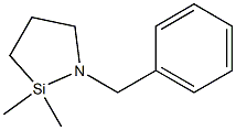 1-Benzyl-2,2-dimethyl-1-aza-2-silacyclopentane Structure