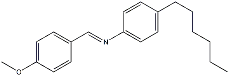 N-(4-Methoxybenzylidene)-4-hexylaniline Structure