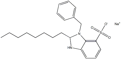 1-Benzyl-2,3-dihydro-2-octyl-1H-benzimidazole-7-sulfonic acid sodium salt