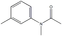 N-メチル-N-(m-トリル)アセトアミド 化学構造式