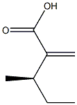 [R,(-)]-3-Methyl-2-methylenevaleric acid Structure