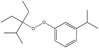 3-イソプロピルフェニル1,1-ジエチル-2-メチルプロピルペルオキシド 化学構造式