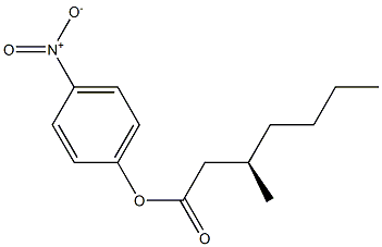 [R,(+)]-3-Methylheptanoic acid p-nitrophenyl ester Structure