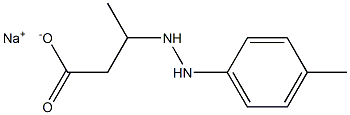 3-[2-(p-Tolyl)hydrazino]butyric acid sodium salt Structure