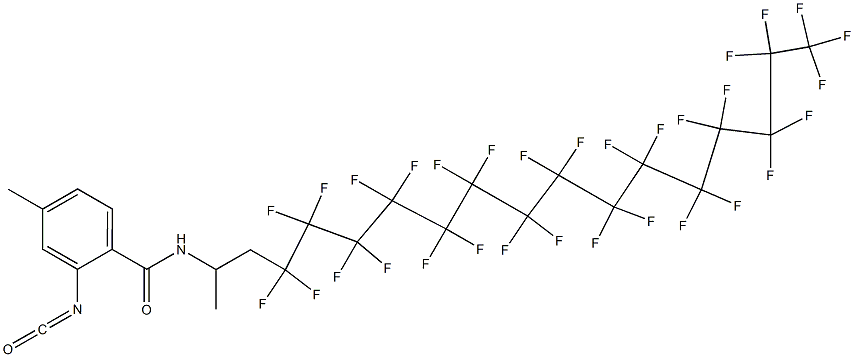 2-Isocyanato-4-methyl-N-[2-(hentriacontafluoropentadecyl)-1-methylethyl]benzamide Structure