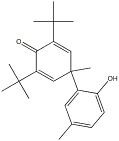 2,6-Di-tert-butyl-4-methyl-4-(2-hydroxy-5-methylphenyl)-2,5-cyclohexadien-1-one 结构式