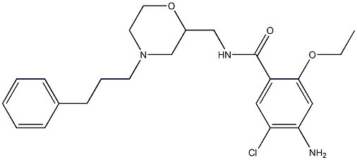 4-Amino-5-chloro-2-ethoxy-N-[[4-(3-phenylpropyl)-2-morpholinyl]methyl]benzamide