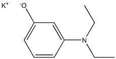 Potassium 3-(diethylamino)phenolate Struktur