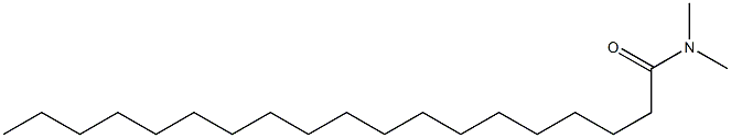 N,N-ジメチルノナデカンアミド 化学構造式