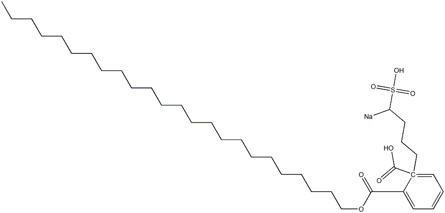 Phthalic acid 1-tetracosyl 2-(4-sodiosulfobutyl) ester 结构式