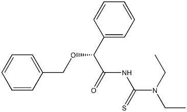 (-)-3-[(R)-(Benzyloxy)phenylacetyl]-1,1-diethylthiourea Structure