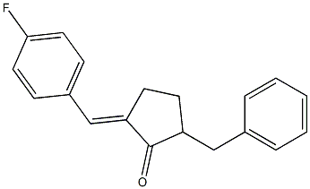 2-[(E)-4-Fluorobenzylidene]-5-(benzyl)cyclopentan-1-one