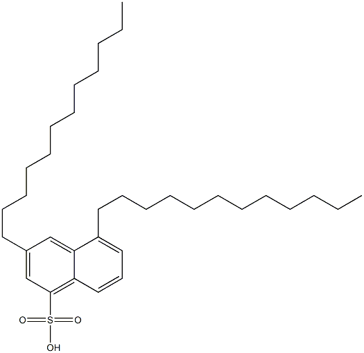 3,5-Didodecyl-1-naphthalenesulfonic acid 结构式