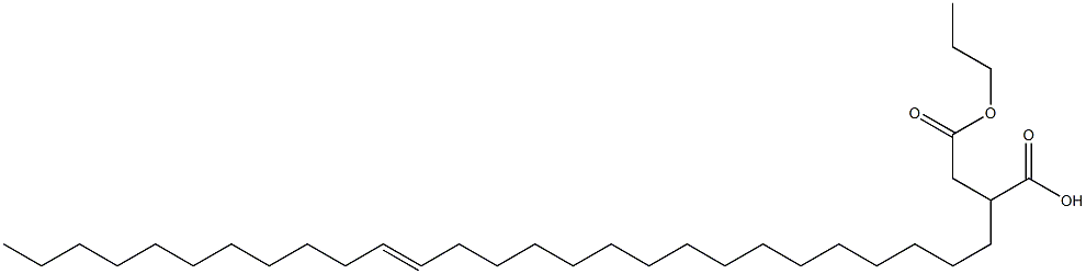 2-(16-Heptacosenyl)succinic acid 1-hydrogen 4-propyl ester Struktur