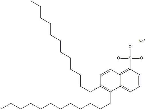 5,6-Didodecyl-1-naphthalenesulfonic acid sodium salt,,结构式