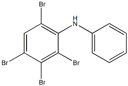 2,3,4,6-Tetrabromophenylphenylamine Structure