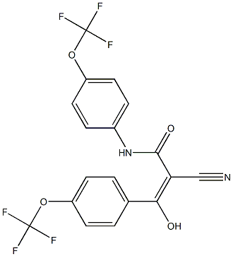 3,N-Bis(4-trifluoromethoxyphenyl)-2-cyano-3-hydroxyacrylamide