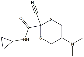  2-Cyano-5-(dimethylamino)-N-cyclopropyl-1,3-dithiane-2-carboxamide