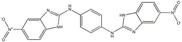 2,2'-[1,4-Phenylenebis(imino)]bis(5-nitro-1H-benzimidazole),,结构式