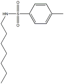 N-ヘプチル-p-トルエンスルホンアミド 化学構造式