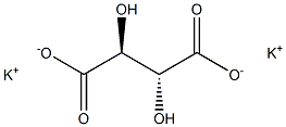 (2S,3R)-2,3-Dihydroxybutanedioic acid dipotassium salt Struktur